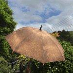 柿渋染め日傘